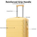 3 Pieces Set 20" / 24" / 28" Spinner Wheel Luggage With Combination Lock by HouseOfZazla