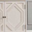 33.6' Retro Wooden Sideboard Buffet Cabinet with Storage
