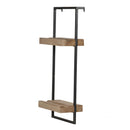 Wall Shelf With Two Shelves - Black Brown by Unique Piece Furniture