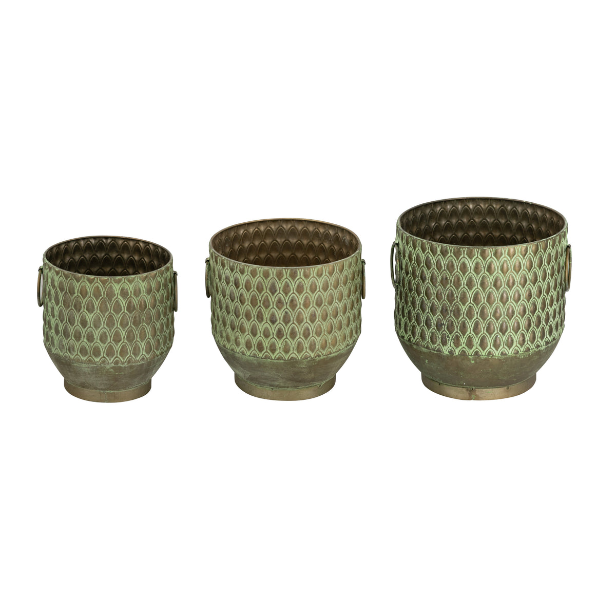 S/3 Textured Planters Set, photo 4 of 9
