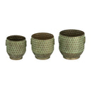 S/3 Textured Planters Set by HouseOfZazla
