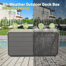 260 Gallon Plastic Deck Box with Lock and Wheels by HouseOfZazla