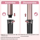5 in 1 Curling Wand Hair Curling Iron Brush Hair Thermal Brush Curler with 4 Heating Levels 360¡ Rotatable Cable 5 Interchangeable Barrels 2 Clips Lea