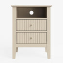 Fluted Nightstand With 2 Drawers by HouseOfZazla