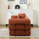 Folding Sofa Bed 78.5" Convertible Couch with 2 Pillows