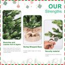 2FT Full PE Tabletop Christmas Tree with 230 Tips, Realistic