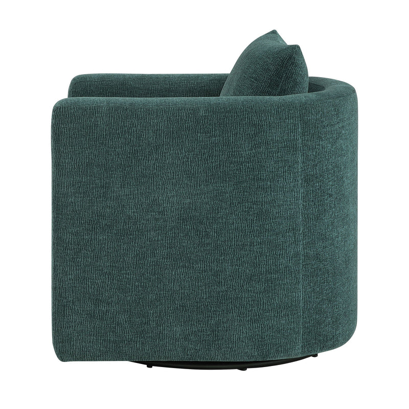 Sutton - Swivel Barrel Chair - Peacock, photo 5 of 13