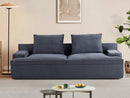 Nimbus - Oversized Full Foam 4 Seater Couch For Living Room Upholstered In Soft, Wide Armrests by HouseOfZazla