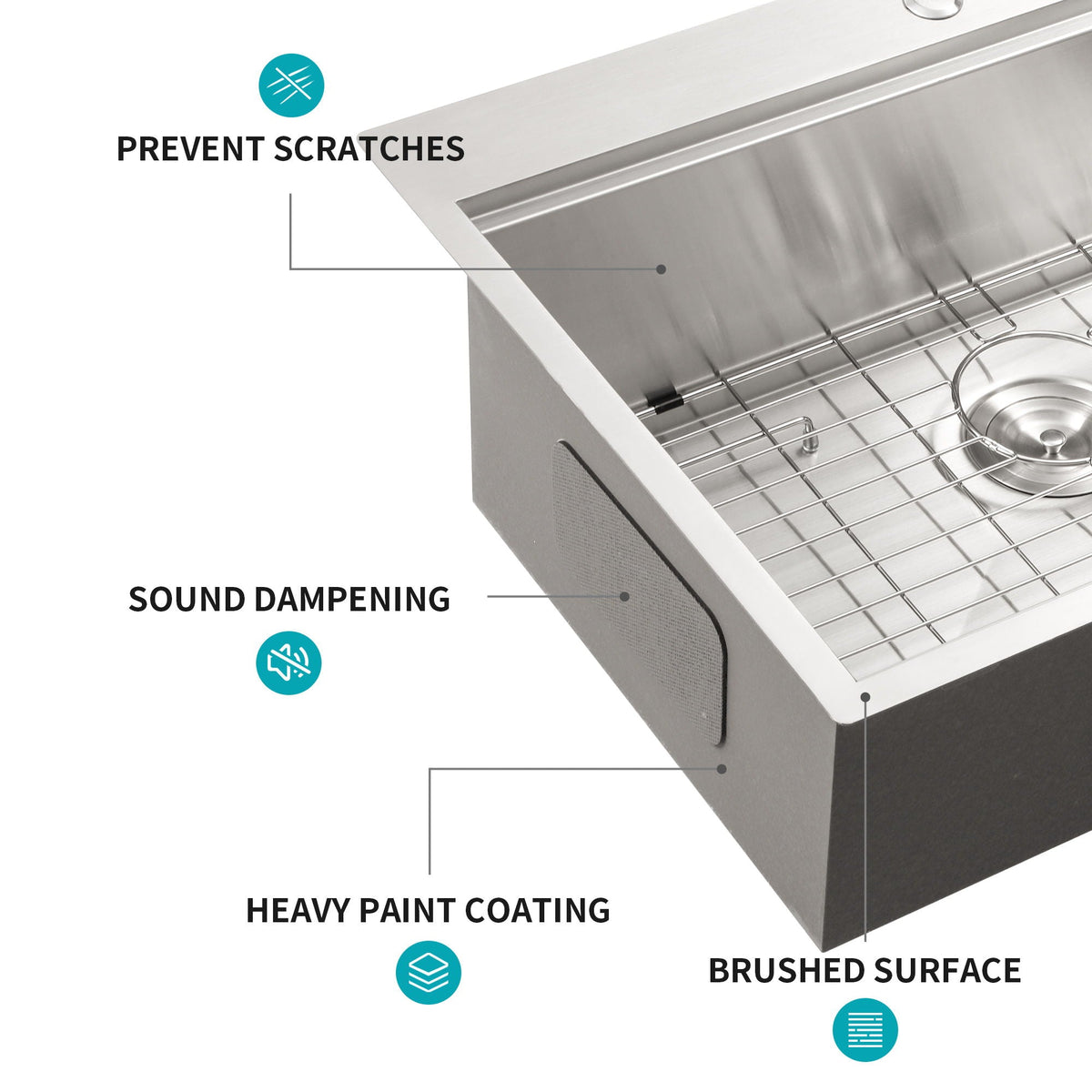 Drop In Kitchen Sink Stainless Steel 16 Gauge, photo 20 of 38
