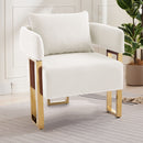 Modern Classic Decorative Chair with Teddy Fleece Upholstery by HouseOfZazla