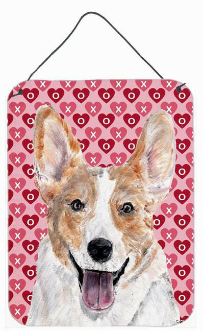 Cardigan Corgi Hearts and Love Wall or Door Hanging Prints SC9696DS1216