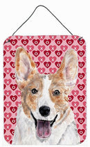 Cardigan Corgi Hearts and Love Wall or Door Hanging Prints SC9696DS1216