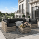 Axis 106.2" Classic Outdoor Sectional Set, 7-Piece
