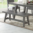 Dining Room Bench - Gray / Gray by HouseOfZazla