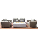 Outdoor Elegance Conversation Set With Fire Pit by Unique Piece Furniture