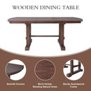 6 Piece Extendable Dining Table Set, Wood Table With Removable Leaf, 4 Upholstered Chairs And Bench - Cherry by HouseOfZazla