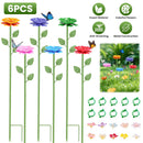 Metal Bee Watering Stations 6-Pack with Anti-Drowning Design
