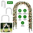 Adjustable Metal Garden Arch for Climbing Plants - 7.87ft Tall