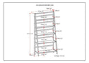 Acadian - Handcrafted Wide Bookcase