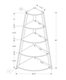 4-Tier Corner Bookshelf, Modern & Contemporary Style by HouseOfZazla