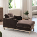 Knox - Modern Farmhouse Chaise Lounge Chair by HouseOfZazla