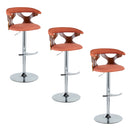 Gardenia - Mid Century Modern Adjustable Barstool With Swivel With Rounded T Footrest (Set of 2) by HouseOfZazla