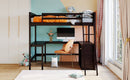 Loft Bed With Shelves With Desk by HouseOfZazla