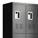 9 Door Lockers With Lock For Secure Storage And - Black by HouseOfZazla