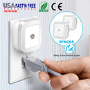 2Packs LED Night Lights Plug-in Light Sensor Lamps Cordless Indoor LED Lighting For Postpartum Mother Babysitter Aged Parent Bedroom Bathroom