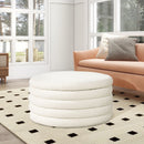 Fuji - Oversized Round Storage Ottoman by HouseOfZazla