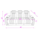 Duran - Power Reclining Sofa With Power Headrest by HouseOfZazla