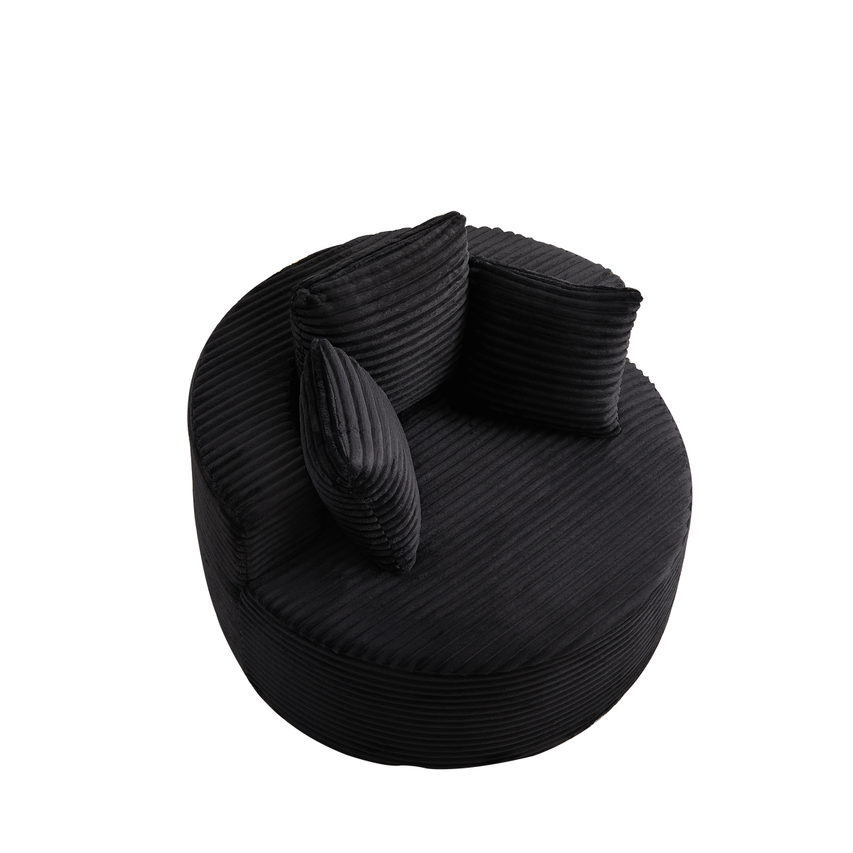43-Inch Round Corduroy Single Sofa, photo 10 of 10