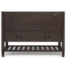 Connaught - Entryway Storage Bench With Shelf - Chestnut