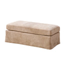 Ottoman Foot Stool With Metal Legs by Unique Piece Furniture