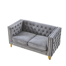 3-seater + 2-seater Combination sofa.GREY VELVET