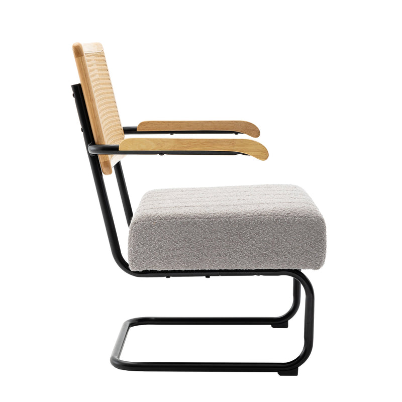 Accent Chair - Modern Industrial Slant Armchair with Metal Frame - Premium High Density Soft Single chair for Living Room Bedroom