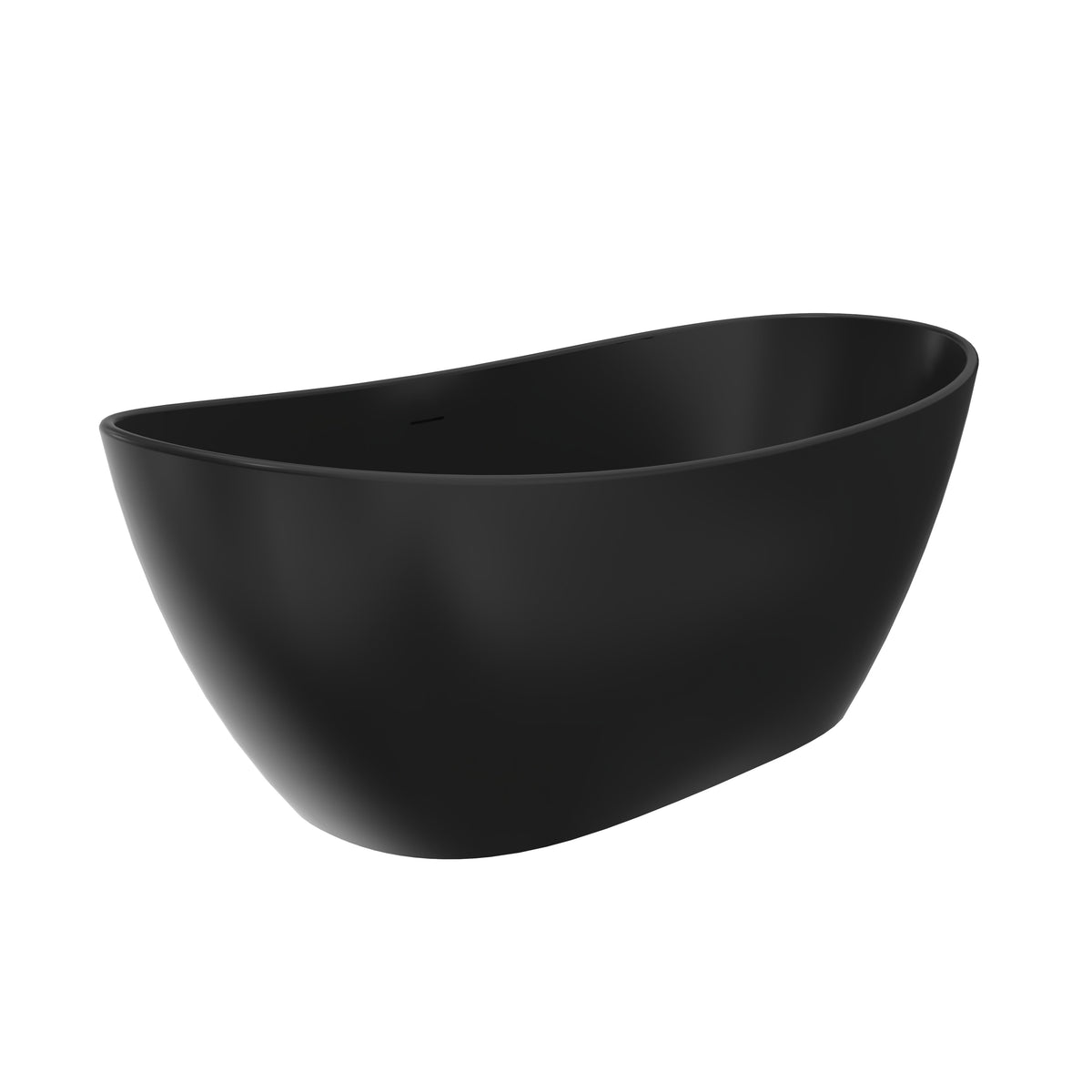 65 Inch Artificial Stone Solid Surface Freestanding Bathroom Bathtub, photo 6 of 10