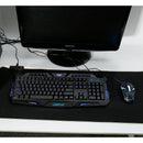 114-Key Wired Gaming Keyboard Mouse Set 3-Color Backlit Gaming Keyboard w/ RGB Colorful 1000 DPI Gaming Mouse