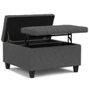 Harrison - Upholstered Coffee Table Storage Ottoman by Unique Piece Furniture