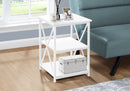 3 Tier Accent Table Side Marble Look Contemporary & Modern by HouseOfZazla