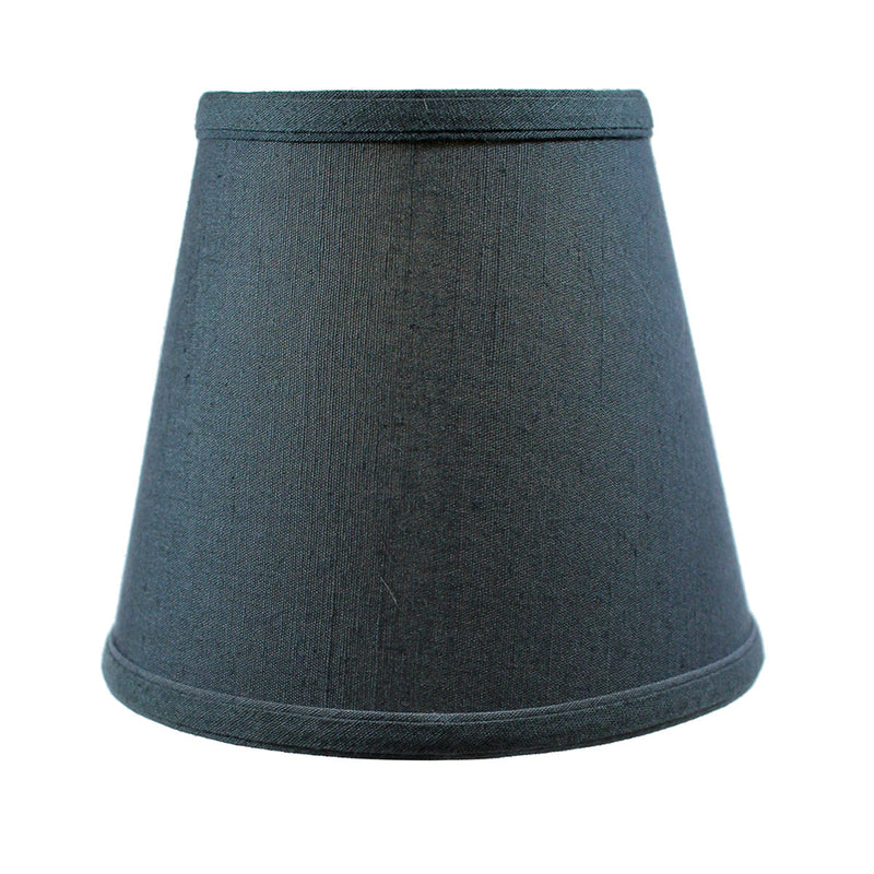 8"W x 7"H Textured Slate [Navy Blue] Clip-On Lamp shade