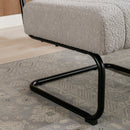 Accent Chair - Modern Industrial Slant Armchair with Metal Frame - Premium High Density Soft Single chair for Living Room Bedroom