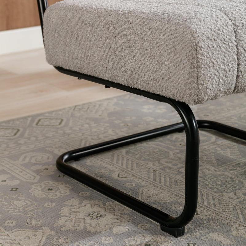 Accent Chair - Modern Industrial Slant Armchair with Metal Frame - Premium High Density Soft Single chair for Living Room Bedroom