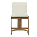 Modern Bar Stools Set of 2, 24" Solid Wood Counter Height Barstools