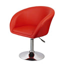 Adjustable Swivel Barrel Chair For Dining Room - Red by HouseOfZazla