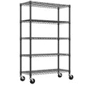 5-Shelf Storage Shelves - Heavy Duty Metal Shelving Unit