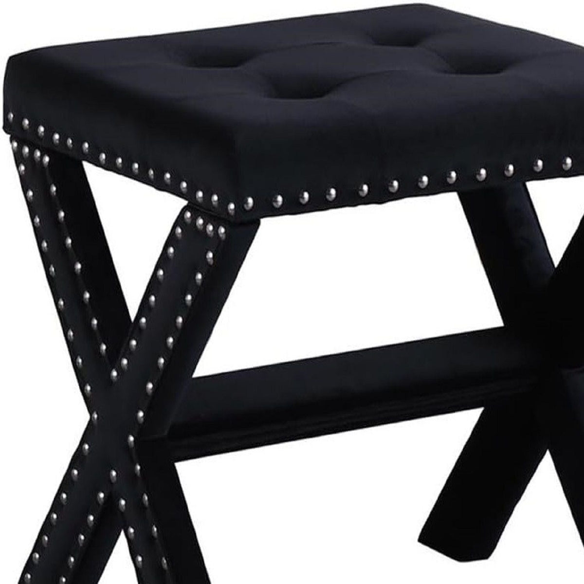 Upholstered Accent Bench With Nailhead Trim, photo 7 of 23
