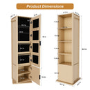 360° Rotating Makeup Cabinet With Full Length Mirror by Unique Piece Furniture