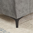 " 88.5 Modern Sailboat Sofa Dutch Velvet 3-Seater Sofa with Two Pillows for Small Spaces in Living Rooms, Apartments