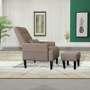 Living Room Sofa Single Chair And Ottoman, Modern Multi-Function Fabric Living Room Sofa Lounge Chair Bed And Stool. Soft Leisure Single Chair Adjustable Into 5 Angles With Sofa Bed by HouseOfZazla